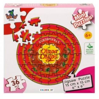 Jigsaw minipalapeli Chupa Chups pinkki
