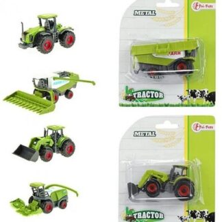 DIECAST farm tractor 4 assorted 12x14cm