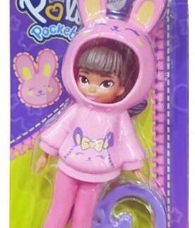 Mattel Polly Pocket Figures with clip 6 assorted 7,5x16cm