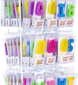 Trendhaus Festival Feelings Alphabet candles 3.5x9.5cm W