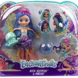 Enchantimals FKV55 nukke & eläin FKV54 Jessa Jellyfish & Marisa